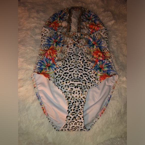 VENUS Leopard Floral One Piece Swimsuit - Picture 5 of 13